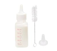 Vhjlfig Feeding Bottle for Cat, 50 ml Bottle Set for Puppies and Kittens Accessories for Mammals, Drinking Trough with Cleaning Brush for Travel, Camping and Daily Use for Cats Rabbits