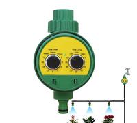 Vhjlfig Garden Hose Timers for Watering - Outdoor Faucet Timing Tool | Programmable Double Knob Watering Timer for Garden, Backyard, Shrubbery, Outdoors