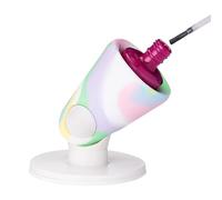 Vhjlfig Hinge Untippable Nail Polish Bottle Holder Silicone 7.9x7.9x9.4cm Anti-Spill Nail Polish Holder Stand Smartgrip Airlock Suction Portable Nails Polishes Anti-Spill Display Stand For Salon
