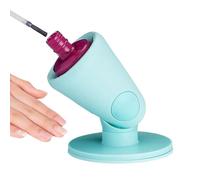 Vhjlfig Hinge Untippable Nail Polish Bottle Holder Silicone 7.9x7.9x9.4cm Anti-Spill Nail Polish Holder Stand Smartgrip Airlock Suction Portable Nails Polishes Anti-Spill Display Stand For Salon