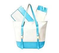 Vhjlfig Mahjong Tile Bag - Portable Waterproof Protector Set | Mahjong Embroidered Tote Bag - for Home Club Party Games Community Tournament Daily & Outdoor Travel, Blue, Se référer au descriptif