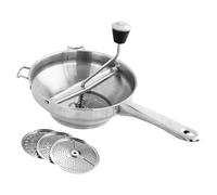 Vhjlfig Mashed Potato Masher 20.5x9.5cm Tomato Sauce Maker Machine Stainless Steel Food Mill Potato Ricer Tomato Sauce Maker Machine Pulverizer for Mashed Potatoes, Jams, Baby Food
