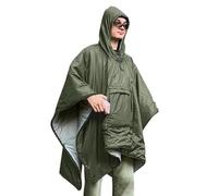 Vhjlfig Poncho Camping Blanket | Waterproof Survival Gear - Portable Poncho Blanket for Camping - for Hiking Enthusiasts Mountaineering Exploration Excursion and Sports
