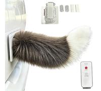 Vhjlfig Remote Control Electric Car Tail With Fixed Plate And Buckle, 32cm, PP Cotton, Rechargeable Realistic Tail Decor, Wagging Realistic Cute Decor, For RV Travel Trucks SUV Trip Commuting