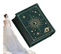 Vhjlfig Ring Case, Jewellery in the Shape of a Book, Engagement Ring Box with Magnetic Closure, for Men, Engagement, Wedding, Birthday, Travel