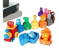 Vhjlfig Toy Train Set, Interactive Educational Games, Finger Puppets Sorting Numbers Toys - for Gatherings Home Nursery Travel