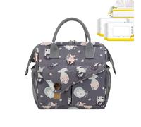 Vhjlfig Travel Diaper Bag - Multipurpose Portable Large Capacity Diaper Bag - Multi-Compartment Design Diaper Bag | For Boys and Girls Nurseries Home Indoor Outdoor, Animal., Se référer à la