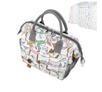 Vhjlfig Travel Diaper Bag - Multipurpose Portable Large Capacity Diaper Bag - Multi-Compartment Design Diaper Bag | For Boys and Girls Nurseries Home Indoor Outdoor, Kitten, Se référer à la