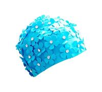 Vhjlfig Women's Bathing Hat | Floral Pattern Waterproof Swimming Caps - for Women Girls Mother Instructor Home Washroom Apartment Travel Beach Pool and Open Water Bath