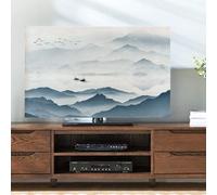 VHKJewE 19-65in,Landscape Painting Patterns Television/Computer Dust Cover Smooth Fabric Screen Cloth(B,60in(141x85cm))