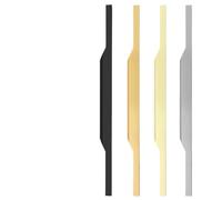 VHKJewE 1pc Aluminum Alloy Hidden Door Handle Kitchen Cupboard Knob Pulls Furniture Hardware Home Decor(Black 600mm)
