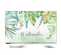 VHKJewE LED LCD TV Hanging Desktop Universal Curved Surface Waterproof Floral Plants Pattern Dustproof Cloth(B,37 39in(93x60cm))
