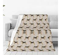 VhoMes Blanket Airedale Terrier Dog Soft Throw Blanket All Season Warm Blankets Lightweight Fuzzy Flannel Throws for Bed Sofa Couch 150X125 CM