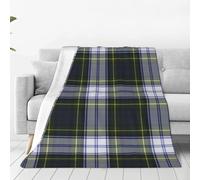 VhoMes Blanket Gordon Dress Tartan Plaid Soft Throw Blanket All Season Warm Blankets Lightweight Fuzzy Flannel Throws for Bed Sofa Couch 150X125 CM