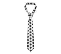 VhoMes Men's Tie Football Texture Printed Novelty Formal Wedding Party Neck Ties for Boys