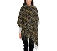 VhoMes Scarf Art Deco Style Tassel Shawl,Warm Fringe Scarf Luxurious Ladies' Wrap,For All Seasons 72 X197 CM