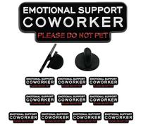 VHOUHOU 10-Pack Emotional Support Coworker Enamel Pins - Funny Office Gift