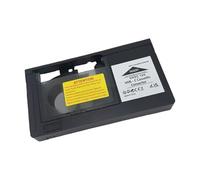 VHS-C Converter Cassette for Standard VHS Deck Playback, Clear Tape Door, AA Battery Setup, Not for 8Mm Hi8 MiniDV Formats