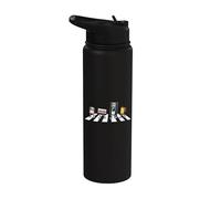 VHS Cassette Tape Floppy Disc Funny Retro Vintage Fans Stainless Steel Insulated Water Bottle