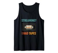 VHS Cassette Tape Retro 80s 90s Nostalgia Design Tank Top