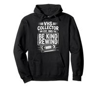 VHS Collector Be Kind Rewind Retro Video Tape Graphic Pullover Hoodie
