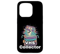 VHS Collector | Retro Analog Media Nostalgia Design Case for iPhone 15 Pro