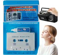 VHS Head Cleaner & Cassette Maintenance Kit - VHS Player - Audio Cassette Tapes with Capstan Cleaner Tool & Professional Head Cleaner and Demagnetizer for VHS Player