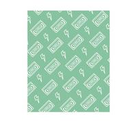 VHS Tape Pattern Green Women's T-Shirt - White - XL - White
