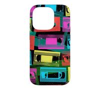 VHS Tapes Retro 80s 90s Video Cassette Rewind Graphic Case for iPhone 14 Pro