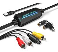 VHS to Digital Converter -1080p USB 2.0 Capture Card- Convert VHS, Mini DV, Hi8, DVD & VCR to Digital for Mac/Windows