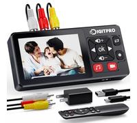 VHS to Digital Converter 2.0, HD VHS Video Recorder with Remote Control, Converts VHS VCR DVR, DVD, Hi8, DV, Camcorder, Cassette, Game Consoles to Digital