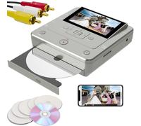VHS to Digital Converter, DVD Recorder for TV Recording, VCR,Camcorder,RCA to USB Device,SD Card,HDD, Smart Phone WiFi to DVD,USB,SD,HDD Copy, Free APP Media Burner【AV Cable & 10 Pcs DVD-R Included】