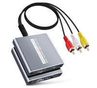 VHS to Digital Converter, USB Video 1080P Cpture Card with HDMI Loop Out,RCA/AV to USB2.0 Audio Video Transfer Grabber,Convert Analog VHS VCR Hi8 PS2 Wii to Digital Converter,for PC DVD Tape Camera