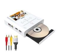 VHS to DVD Recorder, VHS to DVD Converter Machine, Convert VHS,VCR,Camcorder to DVDs,USB,SD Card,Smart Phone WiFi to DVDs,USB,SD,HDD Copy【VHS/Tapes/DVD Player Not Included】（White）