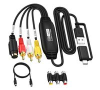 VHS VCR RCA to Digital Converter, VHS VCR to USB 2.0 Video Capture Device