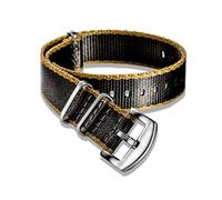 VHTDFEVXO Leather Watch Band, 18mm/20mm/22mm/24mm NATO Watch Band Nylon Grey One-Piece Replace Seatbelt Straps for Men Or Women(Type 2 Grey Silver,22mm)