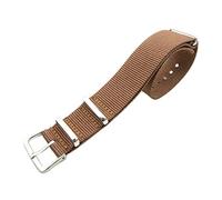 VHTDFEVXO Leather Watch Band, 18mm/20mm Woven Nylon NATO Strap One-Piece Watch Bands for Men and Women Bracelet Wristband Accessories Replacement(Brown,20mm)