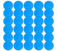 Vhxorrz Poly Spot Markers 9 inch 30 Pcs Non-Slip Rubber Floor Dots Flat Field Cones for Gym/PE Football, Soccer, Basketball, Training Agility Markers, Exercise Drills, Class Room Blue