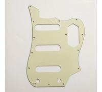 VI Bass Guitar Pickguard - Compatible with Fender VI Bass-Style Models, Multi-Color Scratch Plate with Mounting Screws for Customization & Protection (Vintage Green)