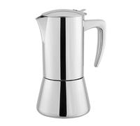 VIA CREMA MOKA STAINLESS STEEL - Espresso Jug 4/6 Cups [200/300ml] (4 Cups / 200 ML)