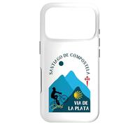 Via de la Plata Bicycle Man Santiago de Compostela 2026 Case for iPhone 17 Pro