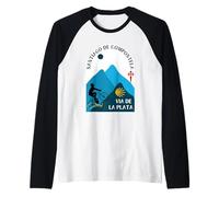 Via de la Plata Bicycle Man Santiago de Compostela 2026 Raglan Baseball Tee