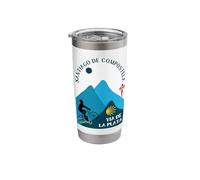 Via de la Plata Bicycle Man Santiago de Compostela 2026 Stainless Steel Insulated Tumbler