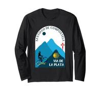 Via de la Plata Bicycle Woman Santiago de Compostela 2026 Long Sleeve T-Shirt