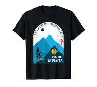 Via de la Plata Bicycle Woman Santiago de Compostela 2026 T-Shirt