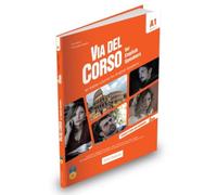 Via del Corso A1 for English speakers. Student's textbook + workbook.: With online code + 2 CDs + DVD