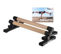 VIA FORTIS - Pro Low Parallettes - Non-slip Base - Parallel Bars for Calisthenics, Street Workout, Fitness, Gymnastics, Pumps, Dips - Lightweight Weight Training Accessory - Capacity 500kg