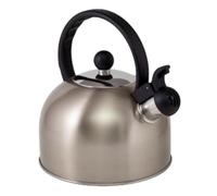 Via Mondo Stainless Steel Whistling Kettle 1L Soft Gold Stove Top Camping BBQ