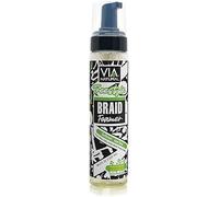 Via Natural style Braid Foamer, Alcohol-Free Styling Mousse, Curl Defining, 8 oz