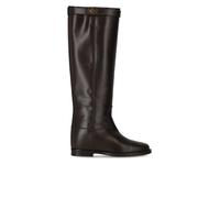 VIA ROMA 15 SANTA MONICA DARK BROWN HIGH BOOT WITH PADLOCK 4